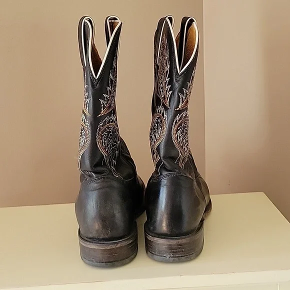 Tony Lama Ladies Americana Western boot. Black size 9 - Picture 4 of 6